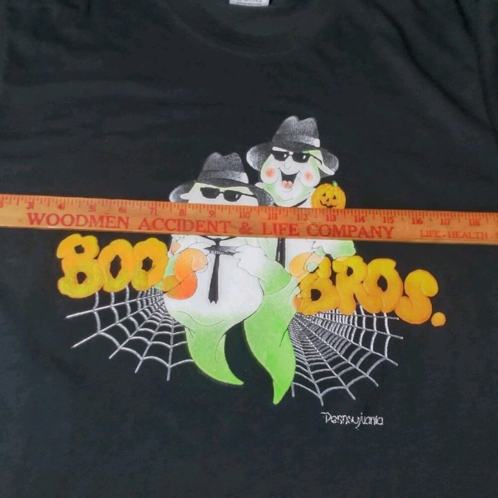 Vintage Halloween Shirt Large Boos Bros Ghost Ghosts Pennsylvania Blues Brothers - Picture 5 of 10